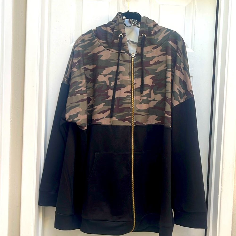 Zip Top Hoodie- Full Zip, 4X